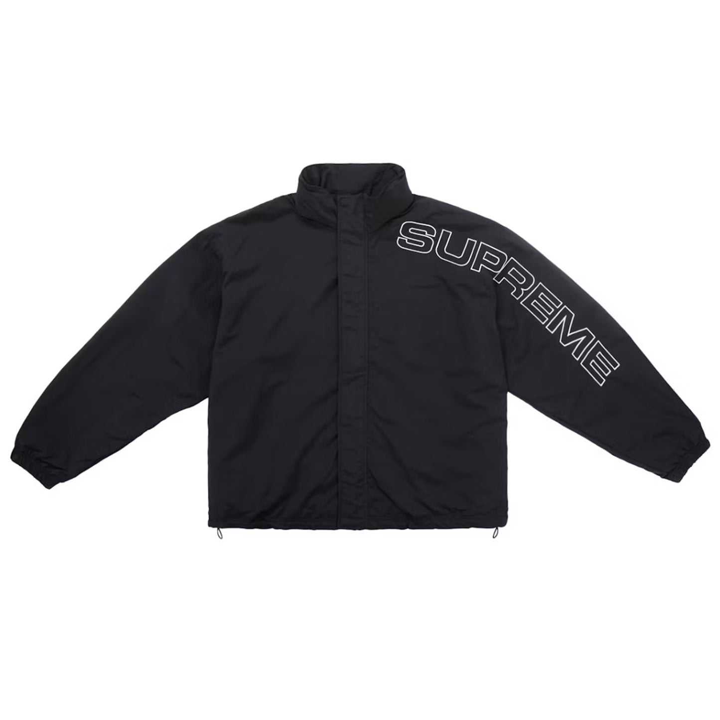 Supreme Spellout Embroidered Track Jacket (FW24) Black [USED] - S (Used)