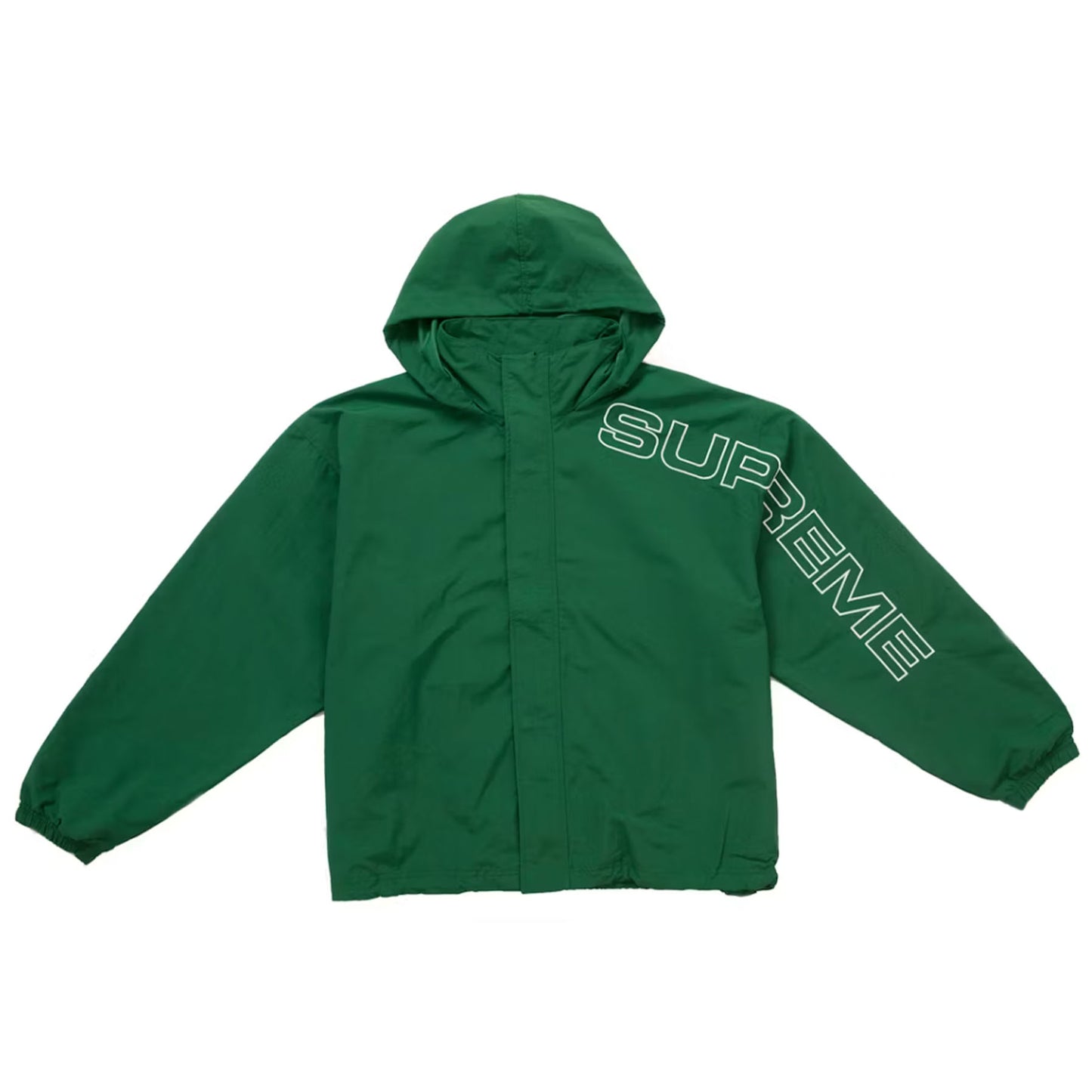 Supreme Spellout Embroidered Track Jacket (FW24) Dark Green [USED] - S (Used)