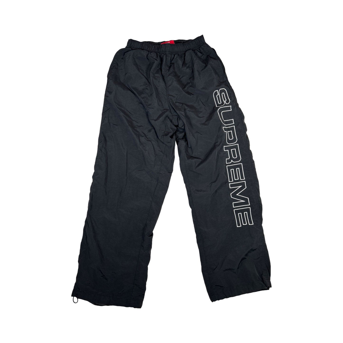 Supreme Spellout Embroidered Track Pant (FW24) Black [USED] - S (Used)
