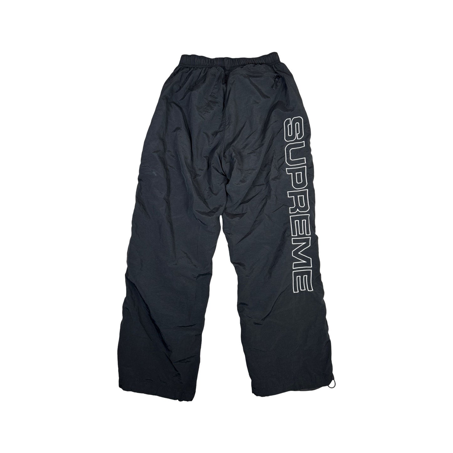 Supreme Spellout Embroidered Track Pant (FW24) Black [USED] - S (Used)