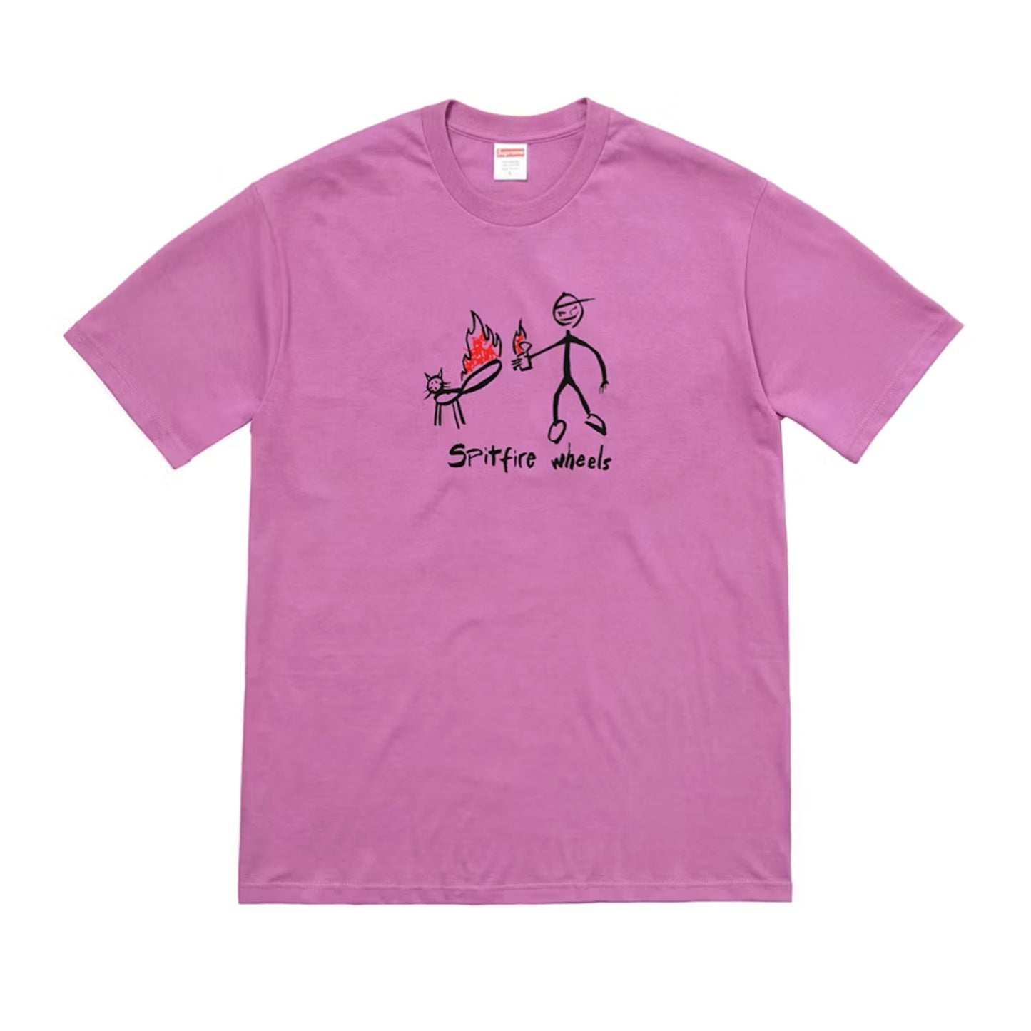 Supreme Spitfire Cat T-shirt Light Purple [USED] - L (Used)