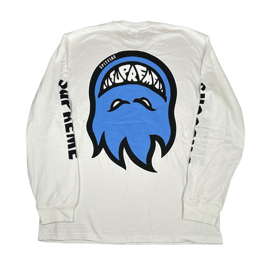 Supreme Spitfire Bighead L/S Tee White [USED] - XL (Used)