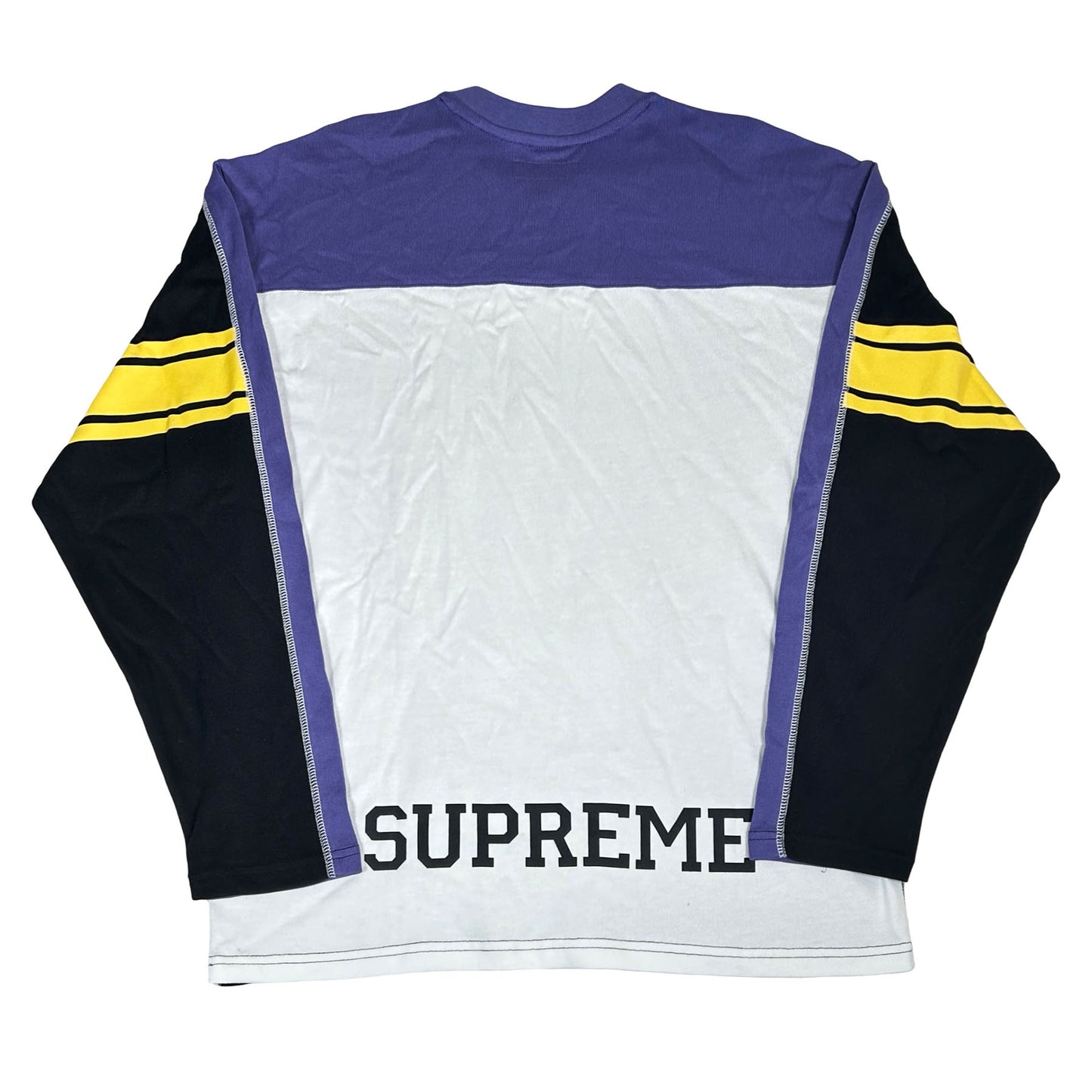 Supreme Split L/S Football Top Black [USED] - M (Used)