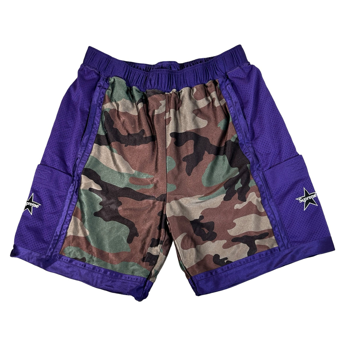Supreme Side Pocket Basketball Short Woodland Camo [USED] - M (Used)