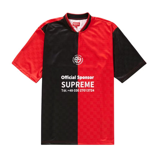 Supreme Split Soccer Jersey Black [USED] - M (Used)