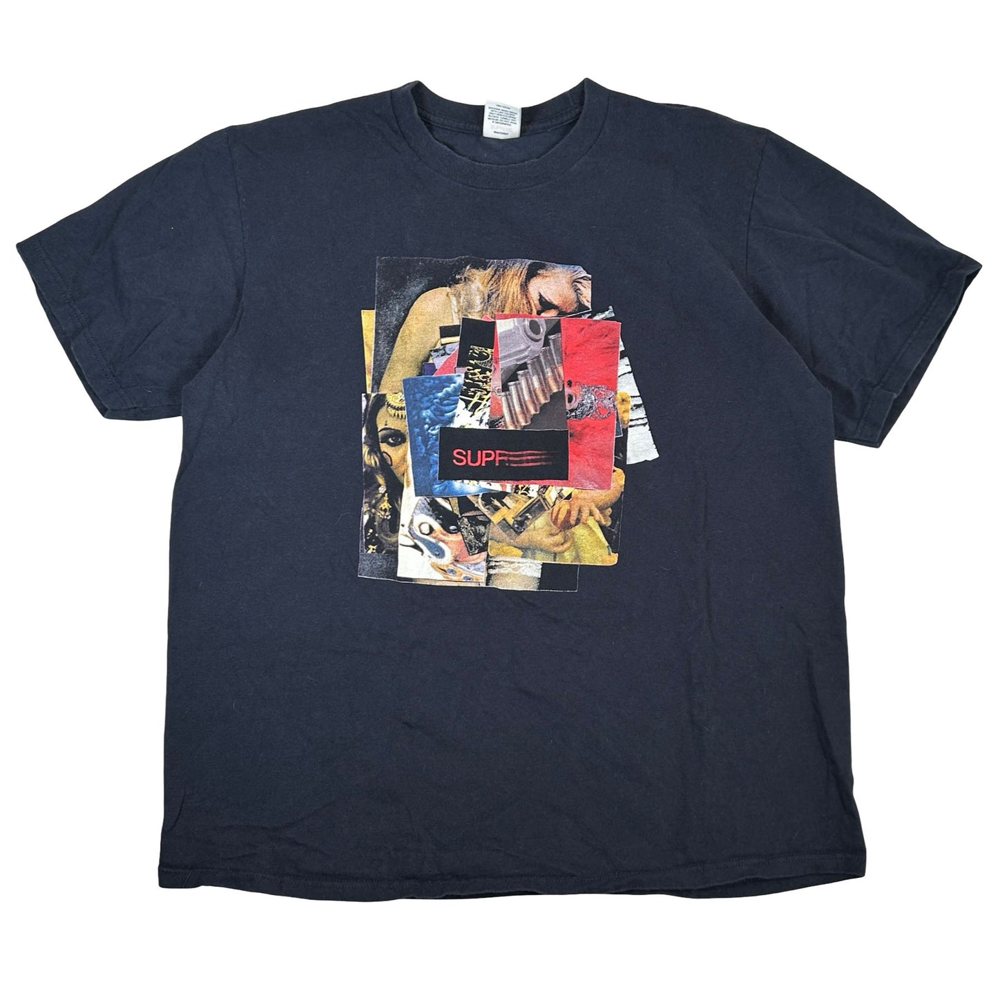 Supreme Stack Tee Navy [USED] - L (Used)