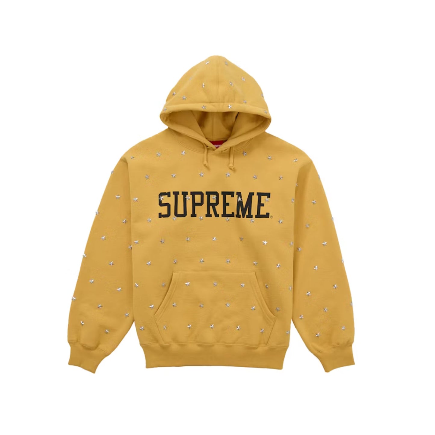 Supreme Stars Studded Hooded Sweatshirt Dusty Gold [USED] - M (Used)