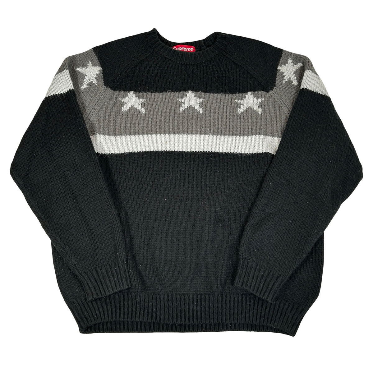 Supreme Stars Sweater Black [USED] - L (Used)