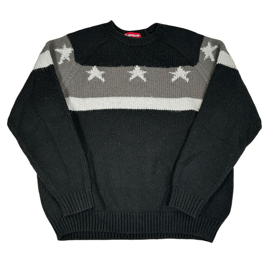 Supreme Stars Sweater Black [USED] - L (Used)