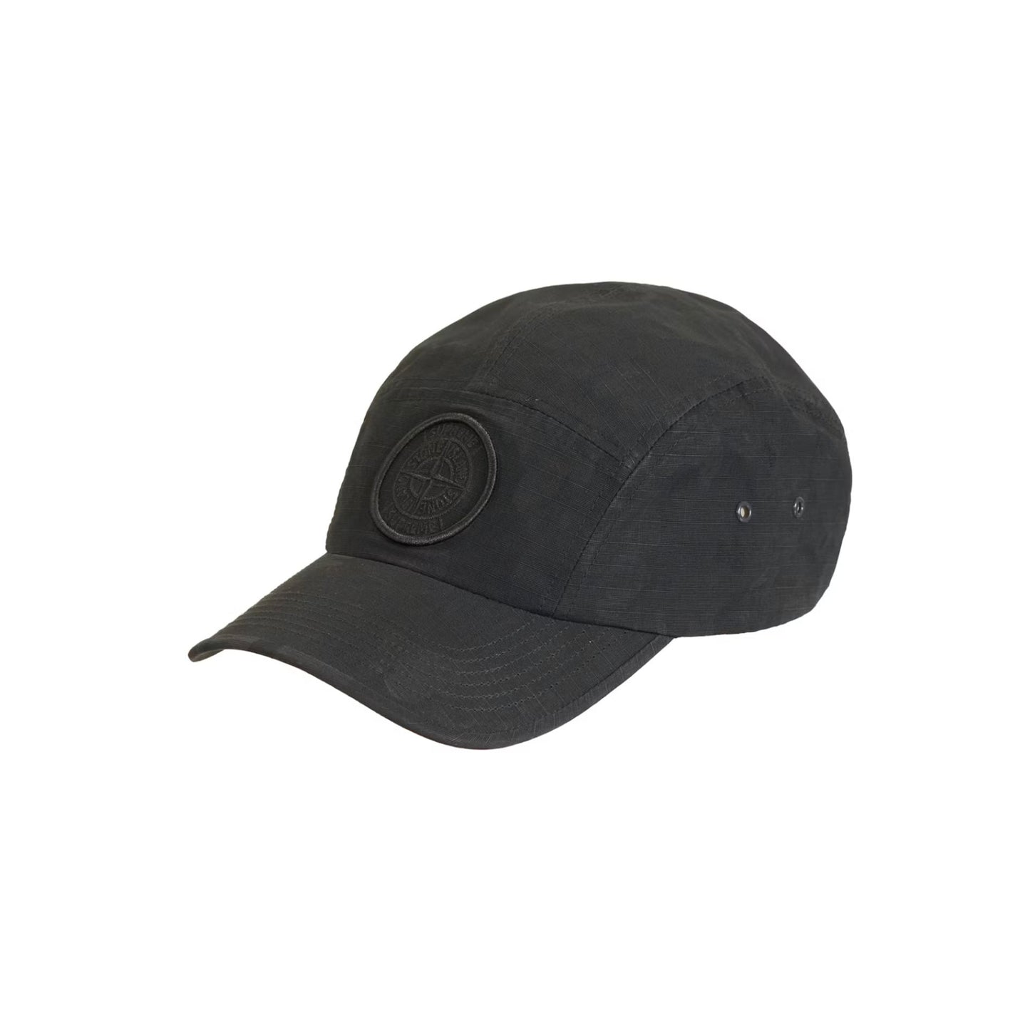 Supreme Stone Island Reactive Ice Camo Ripstop Camp Cap Black [USED] - OS (Used)