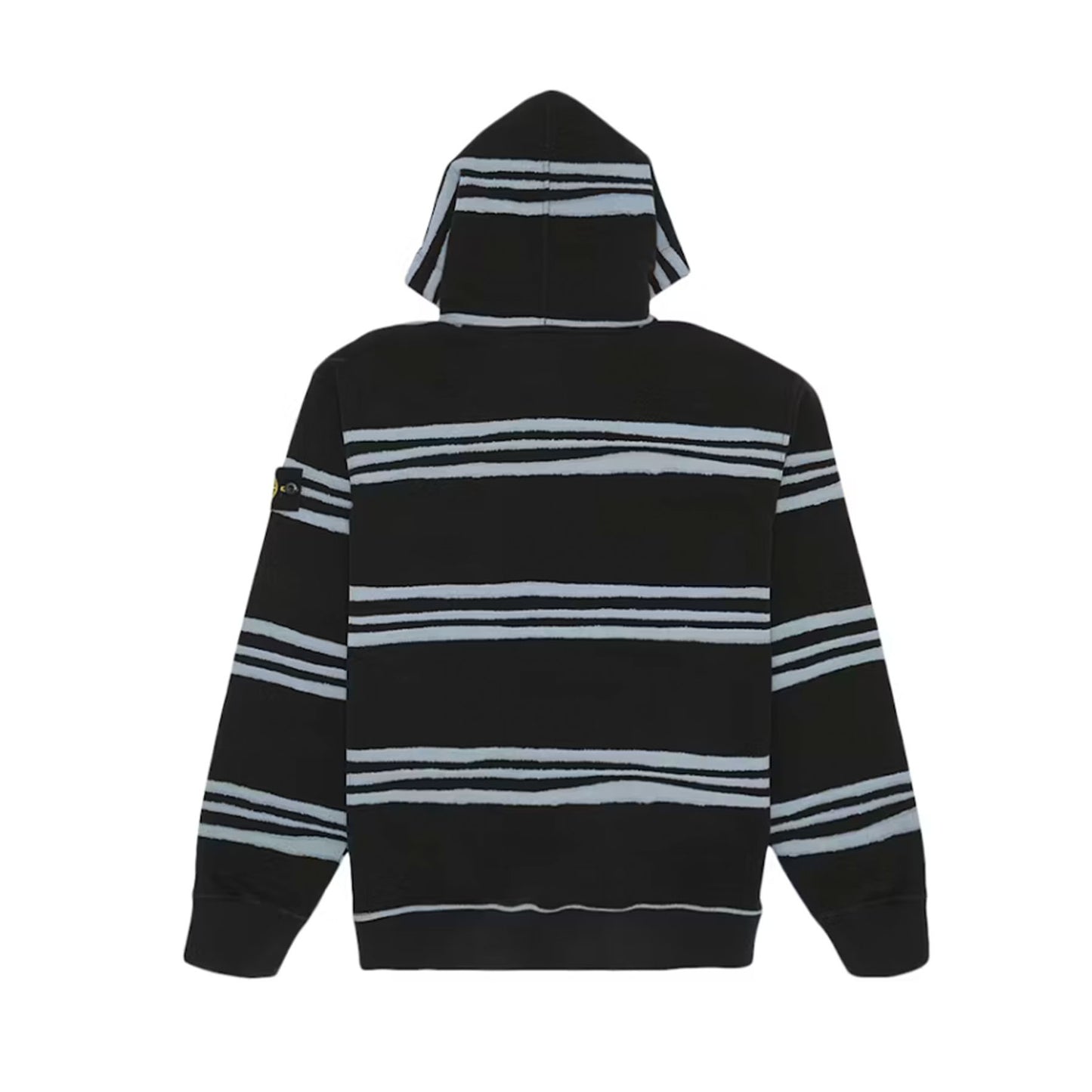 Supreme Stone Island Warp Stripe Hooded Sweatshirt Black [USED] - L (Used)