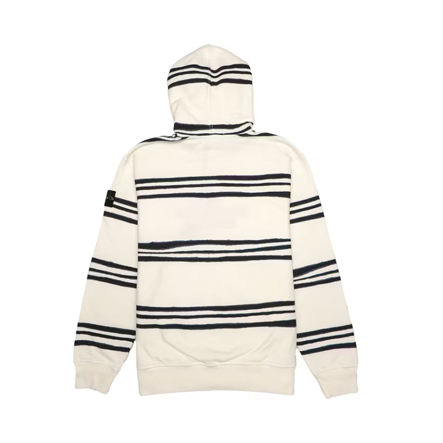 Supreme Stone Island Warp Stripe Hooded Sweatshirt White [USED] - XL (Used)