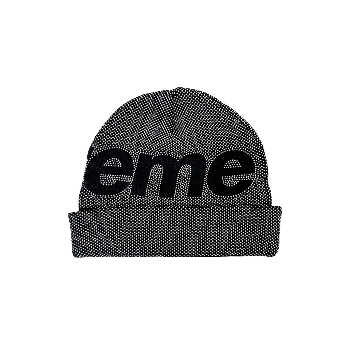 Supreme Studded Knockout Big Logo Beanie Black [USED]