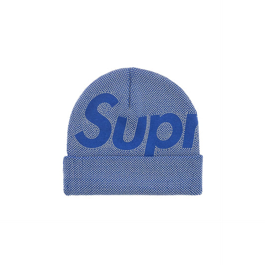 Supreme Studded Knockout Big Logo Beanie Blue
