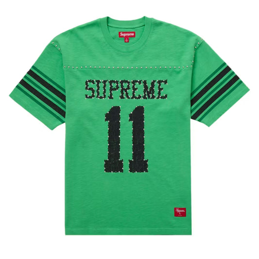 Supreme Studded S/S Football Top Green