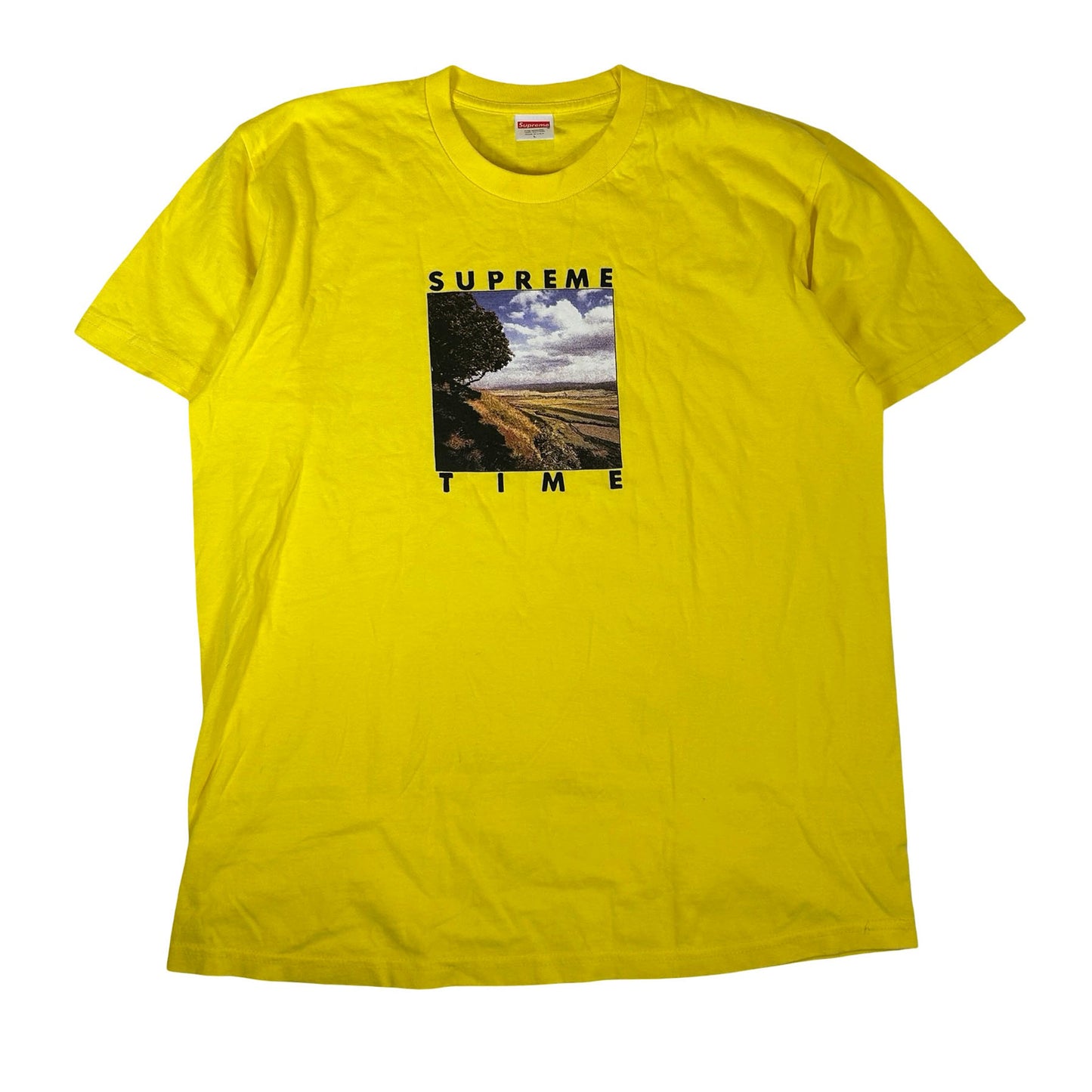 Supreme Supreme Time Tee Yellow [USED] - L (Used)