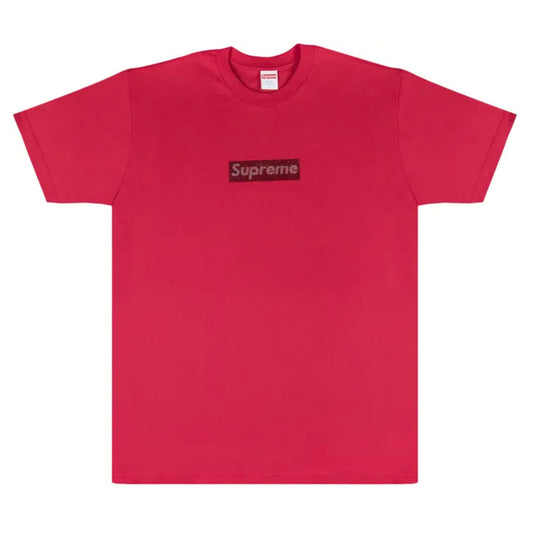 Supreme Swarovski Box Logo Tee Red [USED] - XL (Used)