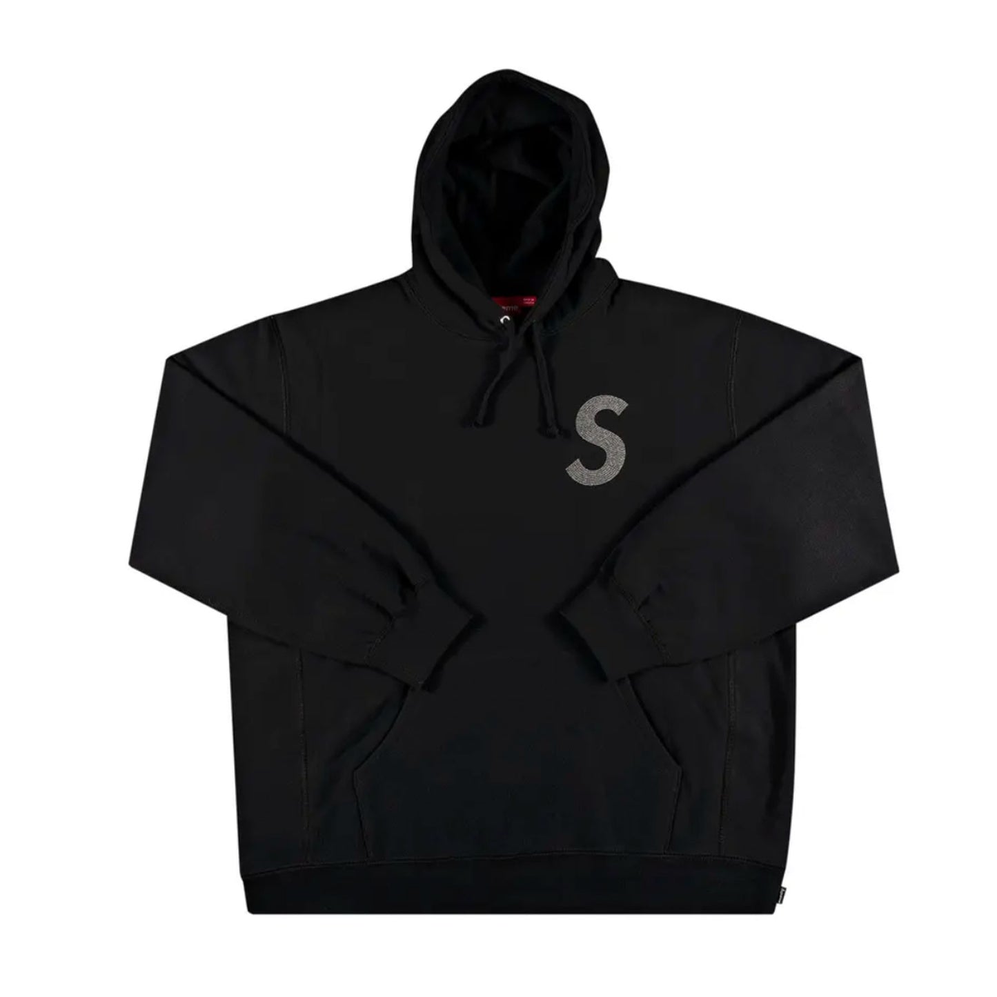 Supreme Swarovski S Logo Hooded Sweatshirt Black [USED] - S (Used)