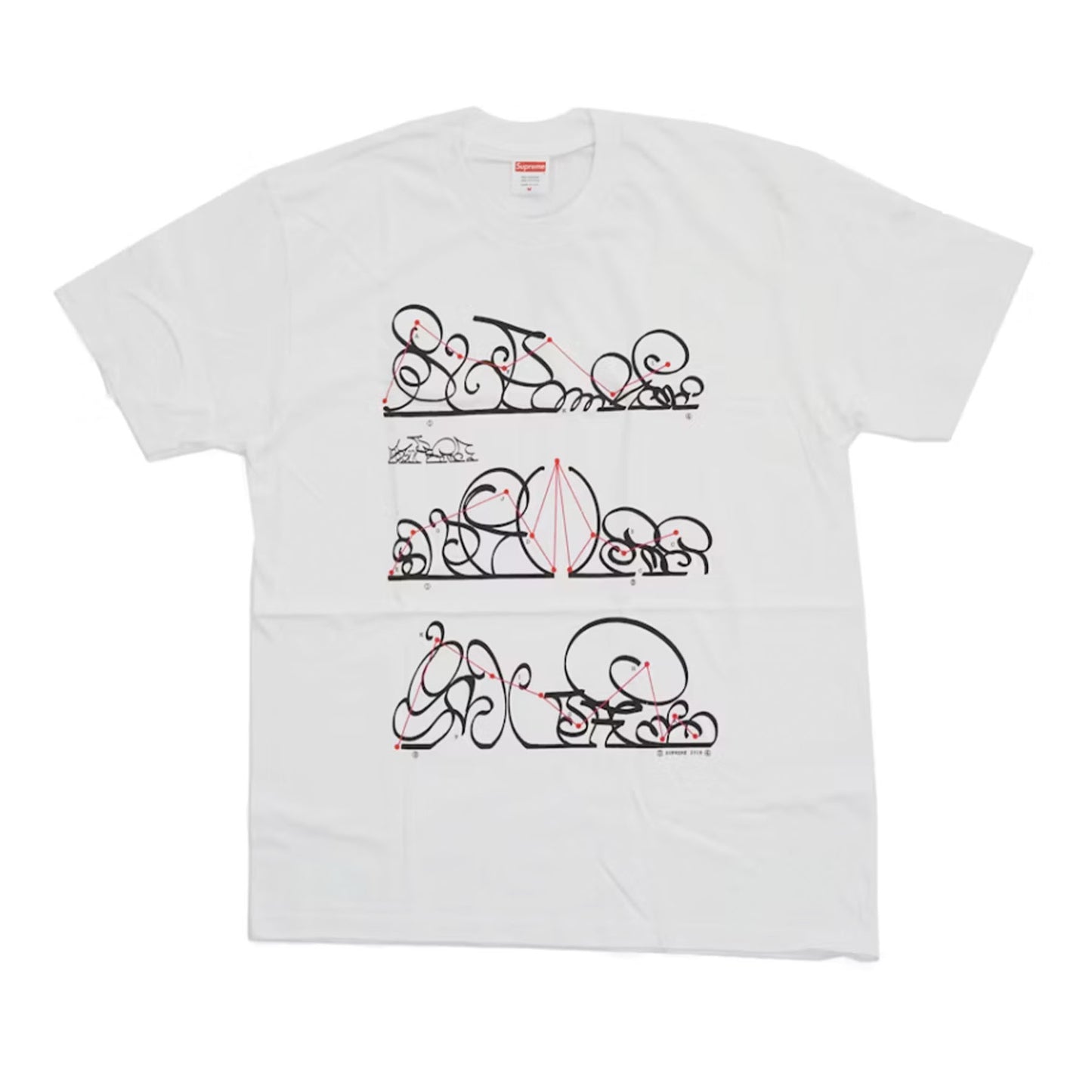 Supreme System Tee White [USED] - L (Used)