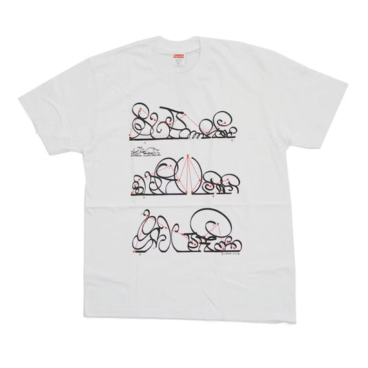 Supreme System Tee White [USED] - L (Used)