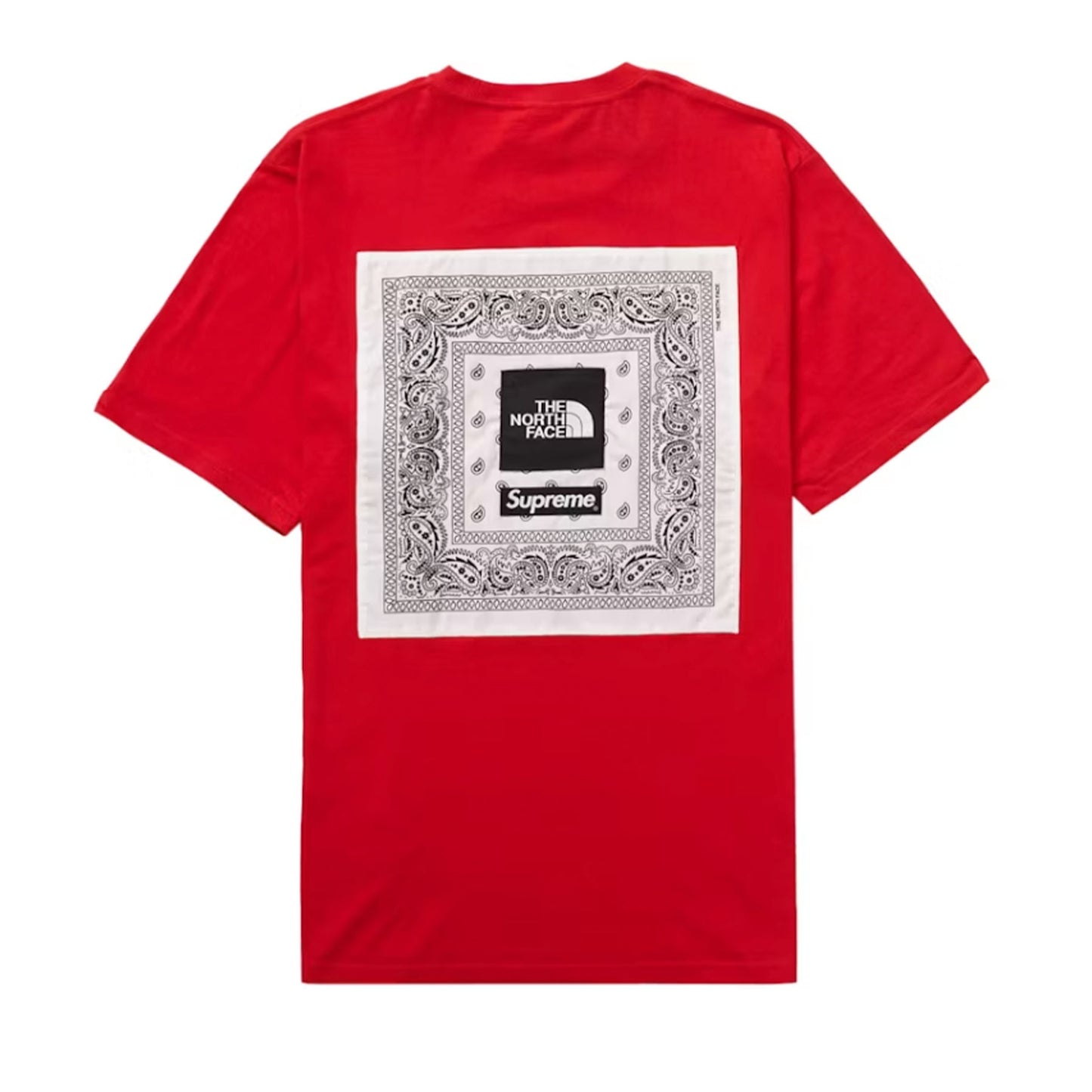 Supreme The North Face Bandana Tee Red [USED] - M (Used)