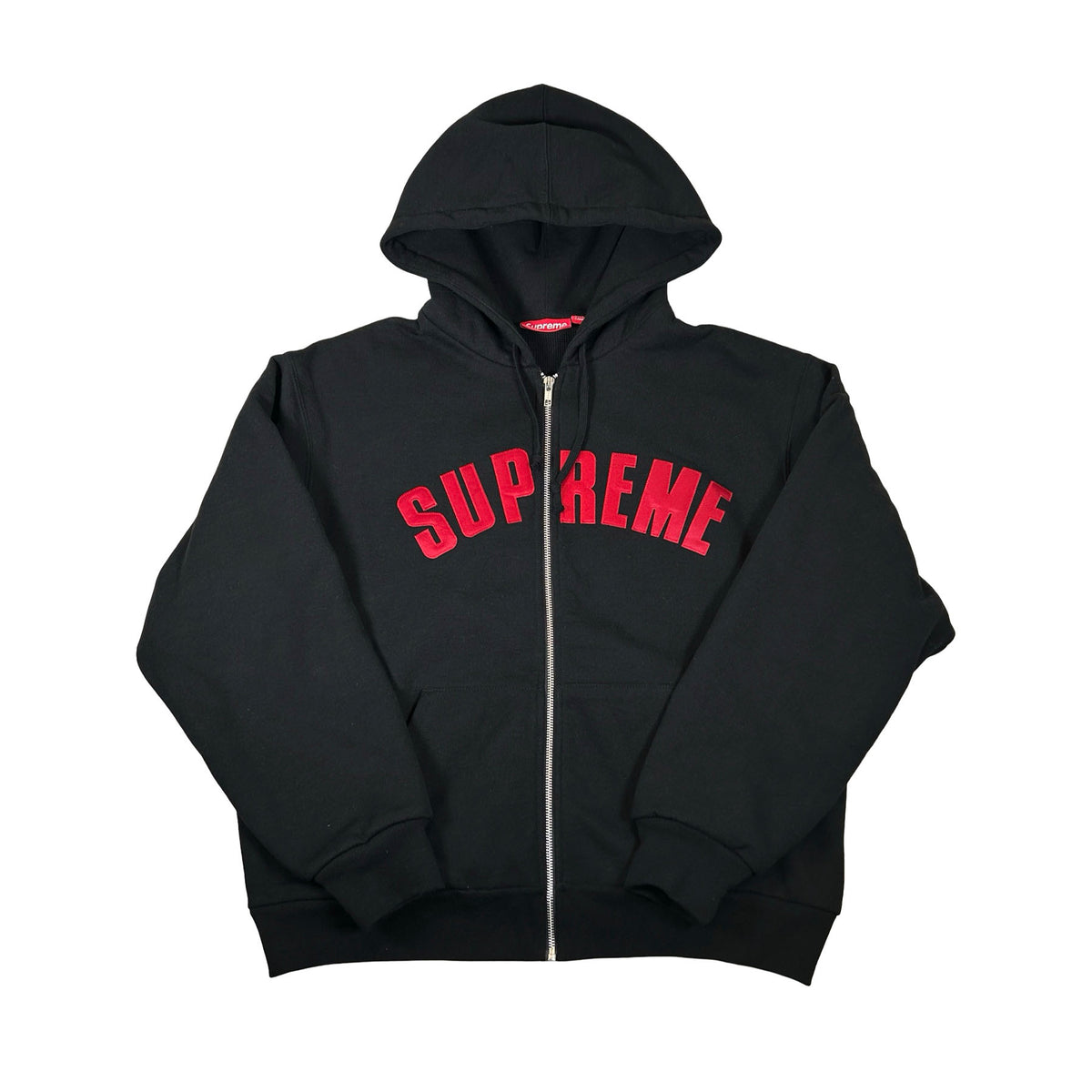Supreme Arc Thermal Lined Zip Up Hooded Sweatshirt Black [USED] - M (Used)