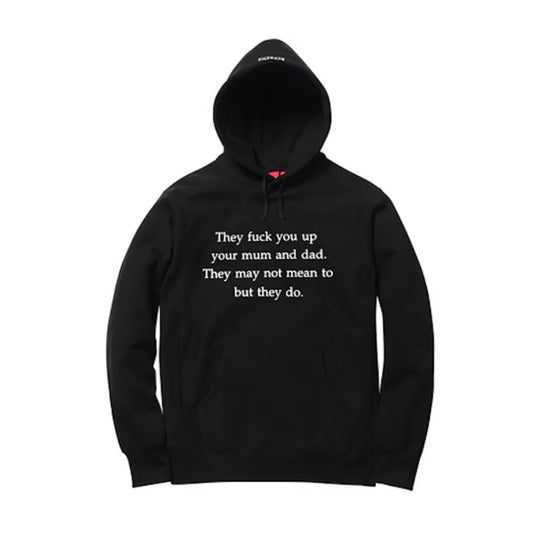 Supreme They Fuck You Up Hoodie Black [USED] - L (Used)