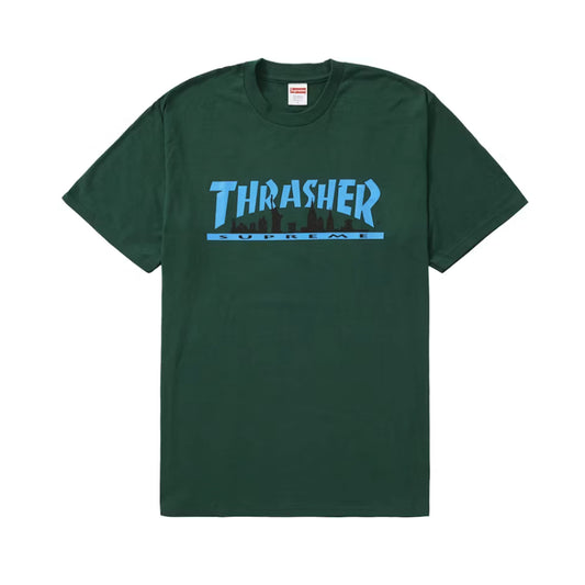 Supreme Thrasher Skyline Tee Dark Green