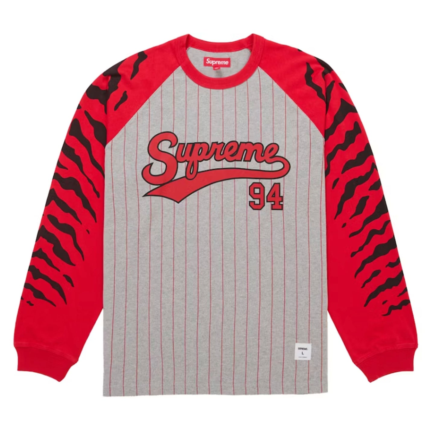 Supreme Tiger Raglan L/S Top Grey [USED] - L (Used)