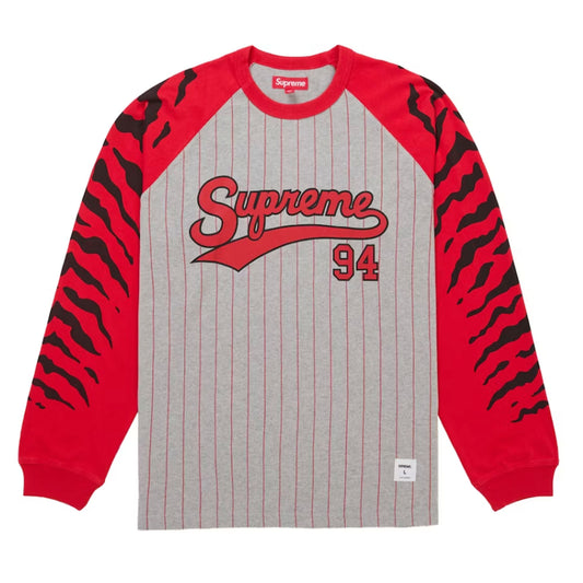 Supreme Tiger Raglan L/S Top Grey [USED] - XL (Used)