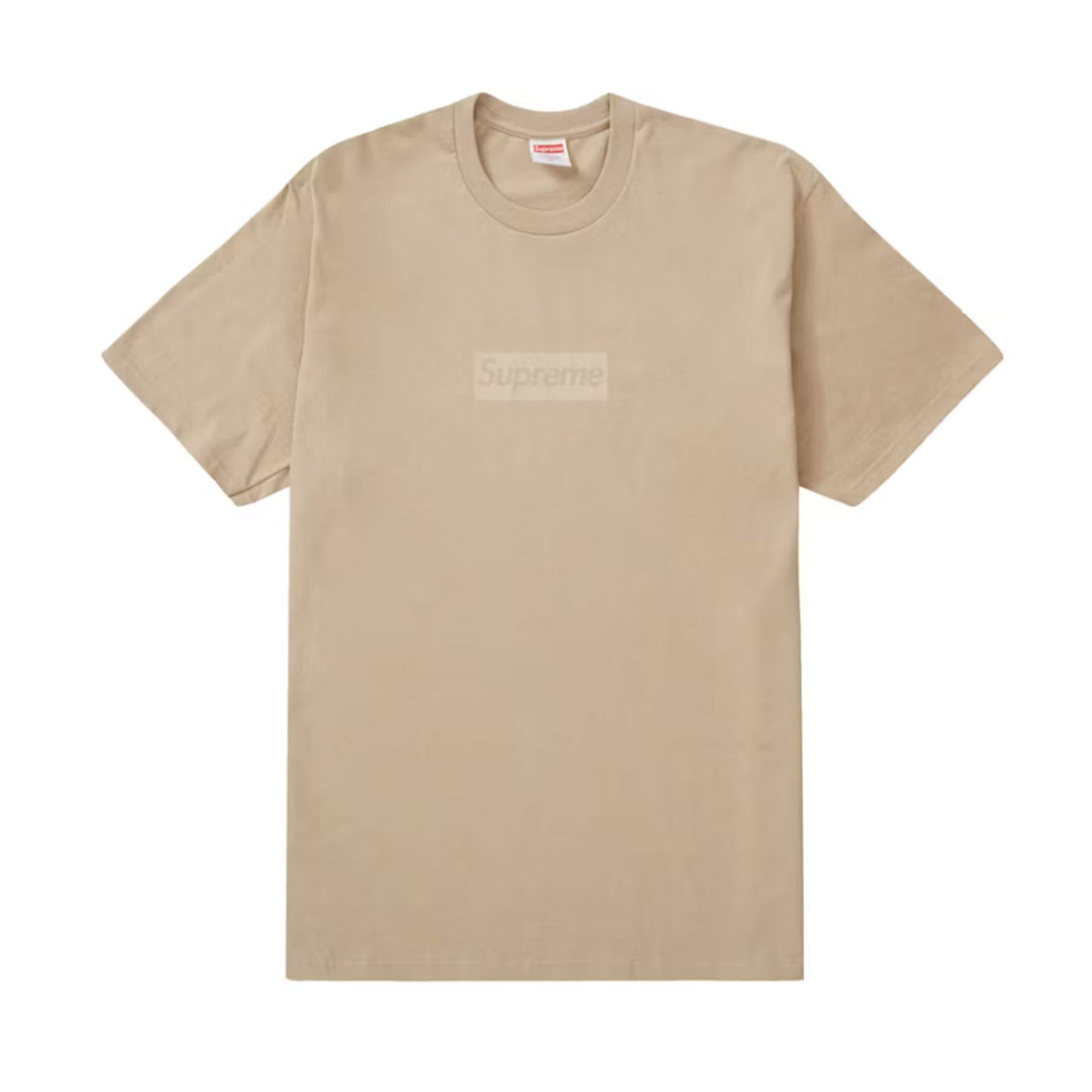 Supreme Tonal Box Logo Tee Khaki