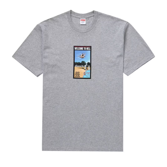 Supreme Toy Machine Welcome To Hell Tee Heather Grey