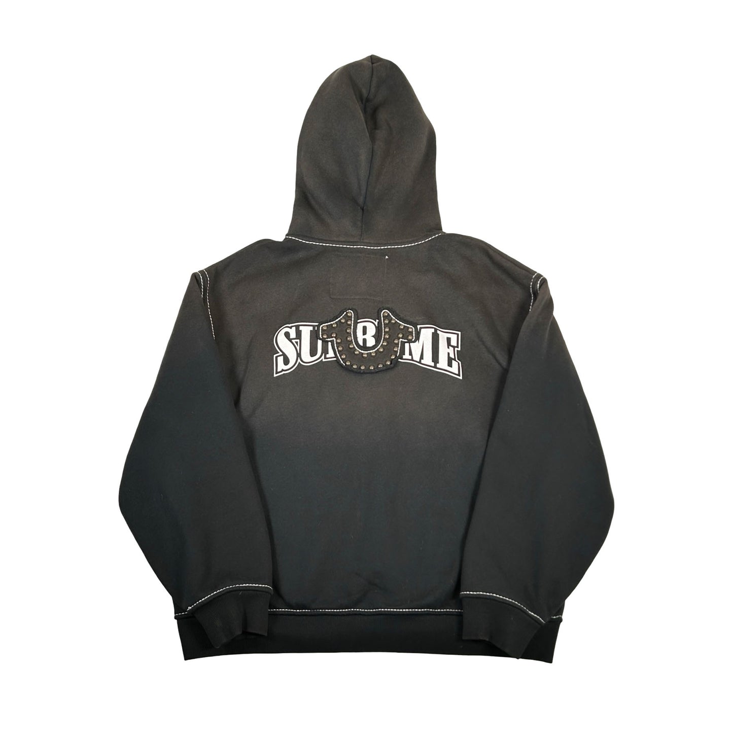 Supreme True Religion Zip Up Hooded Sweatshirt (FW25) Black [USED] - L (Used)
