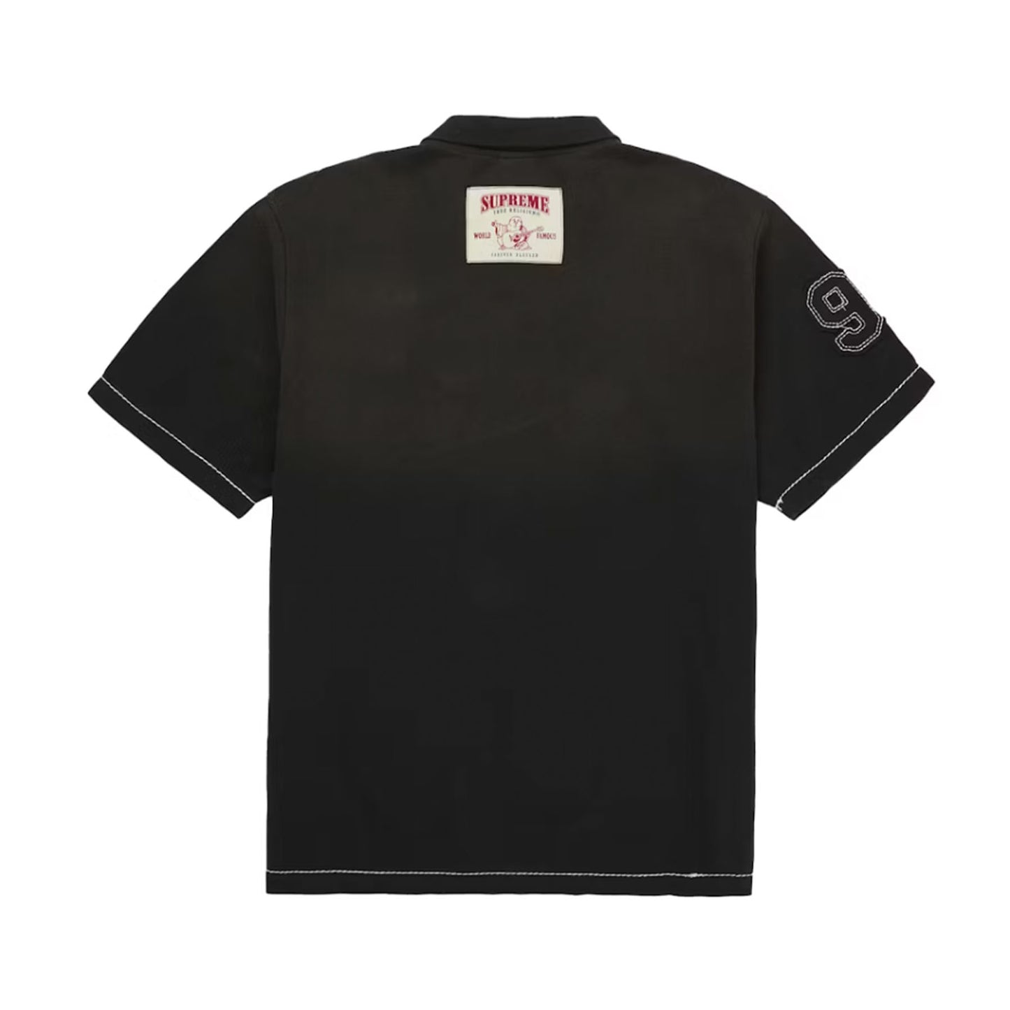 Supreme True Religion Applique Polo Black