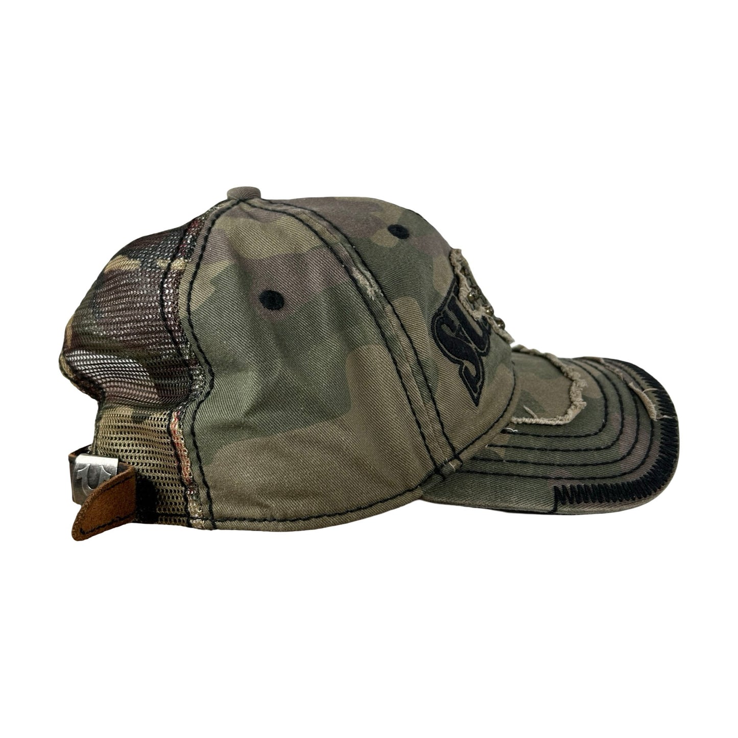 Supreme True Religion Mesh Back 6-Panel Olive Camo [USED]
