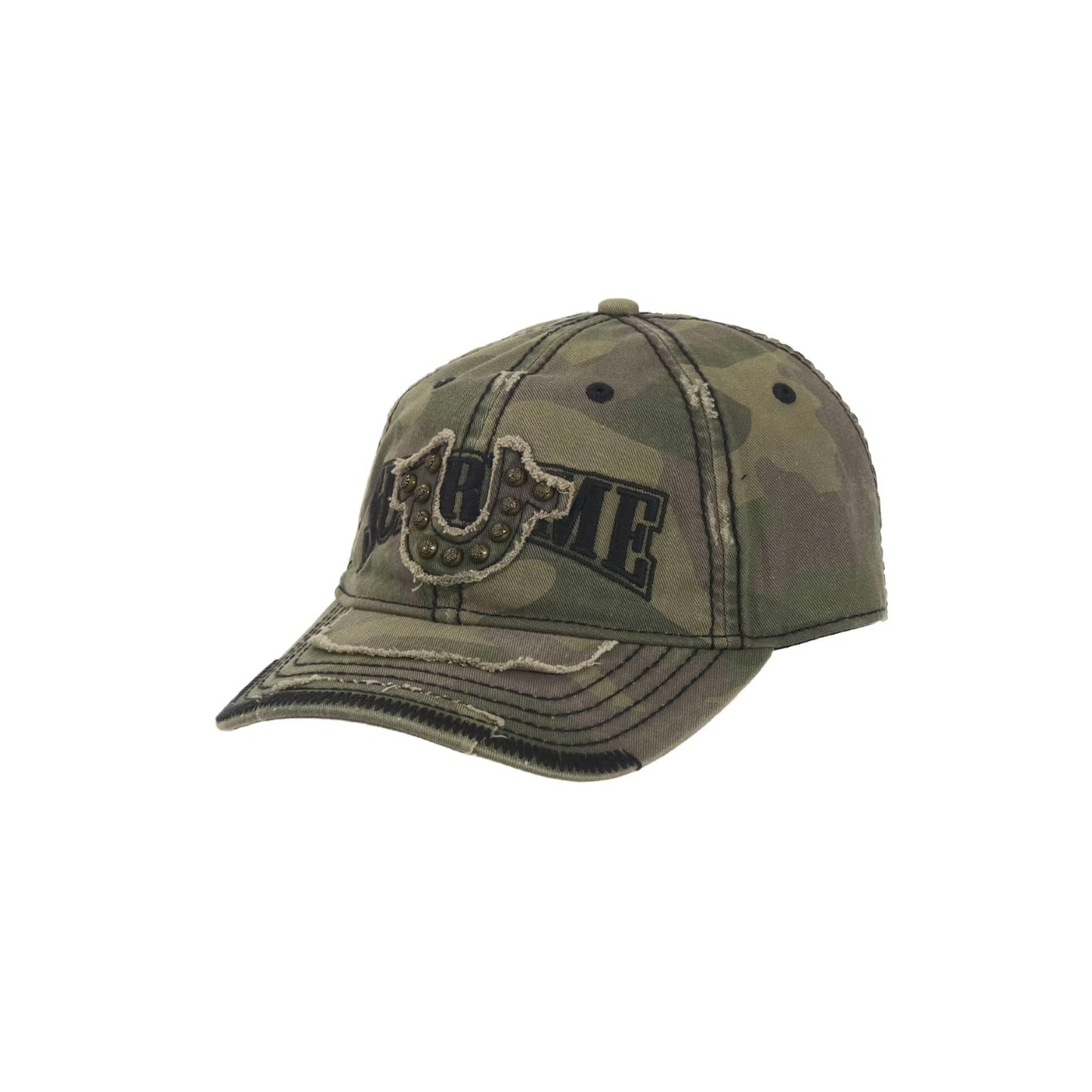 Supreme True Religion Mesh Back 6-Panel Olive Camo