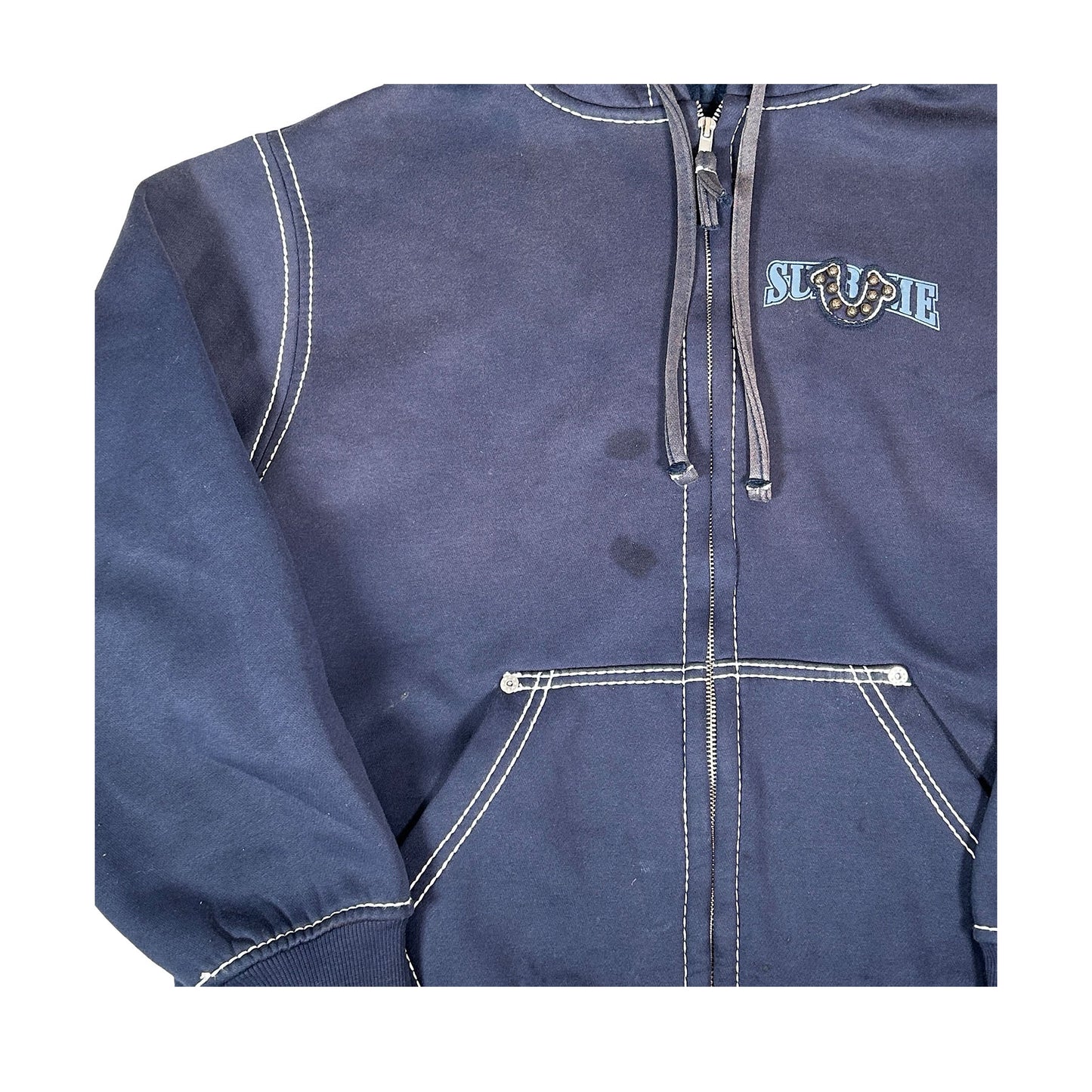 Supreme True Religion Zip Up Hooded Sweatshirt (FW25) Navy [USED] - M (Used)