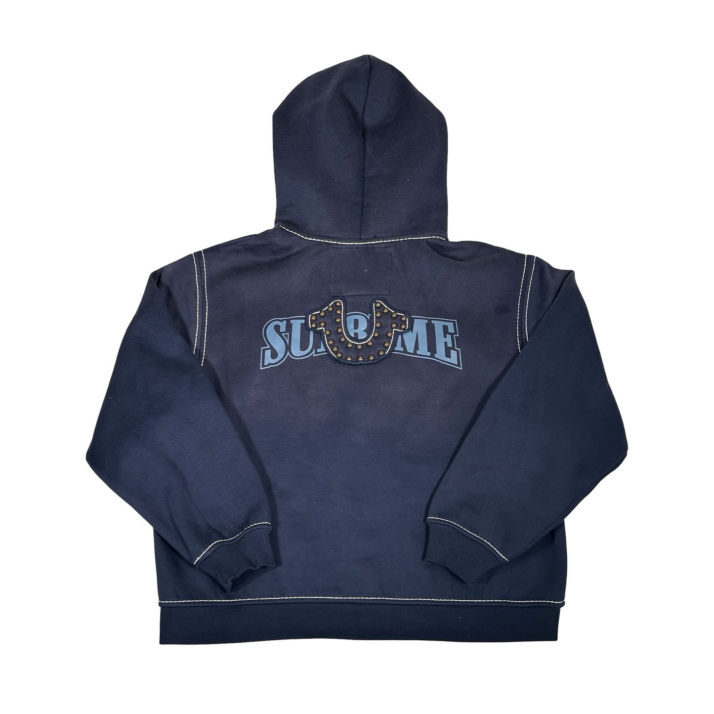 Supreme True Religion Zip Up Hooded Sweatshirt (FW25) Navy [USED] - M (Used)