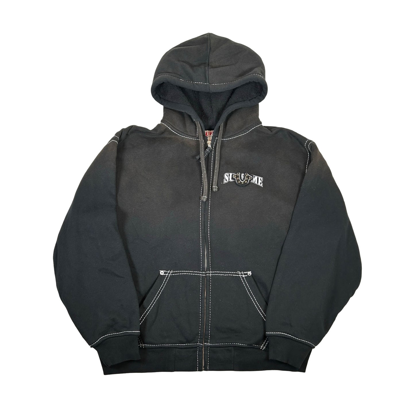 Supreme True Religion Zip Up Hooded Sweatshirt (FW25) Black [USED] - L (Used)