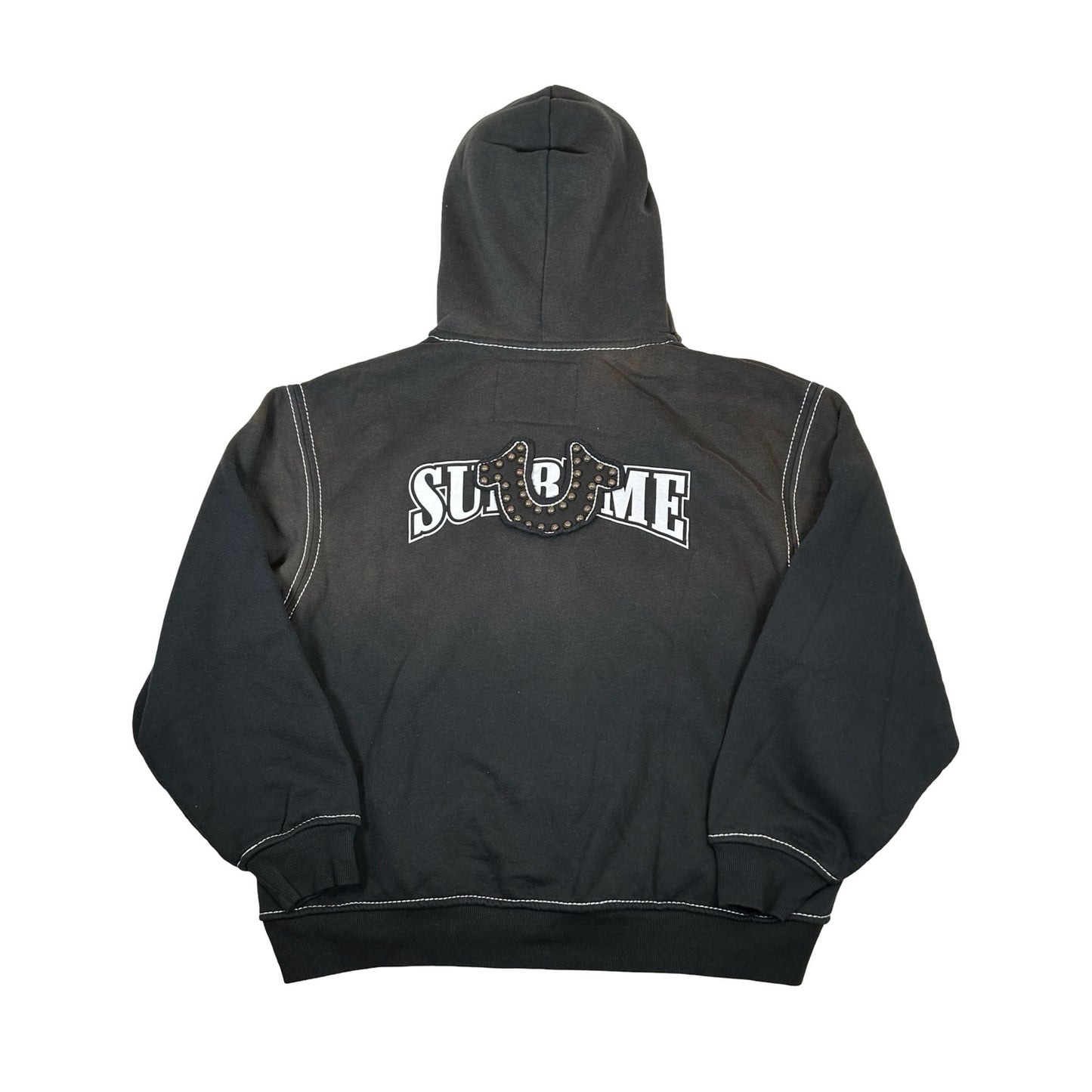 Supreme True Religion Zip Up Hooded Sweatshirt (FW25) Black [USED] - L (Used)