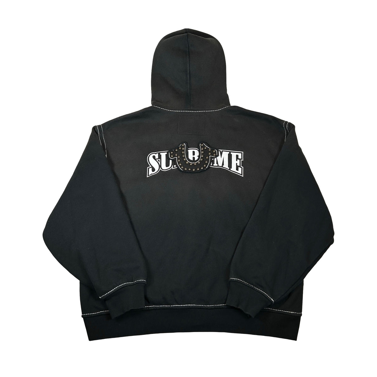 Supreme True Religion Zip Up Hooded Sweatshirt (FW25) Black [USED] - XL (Used)