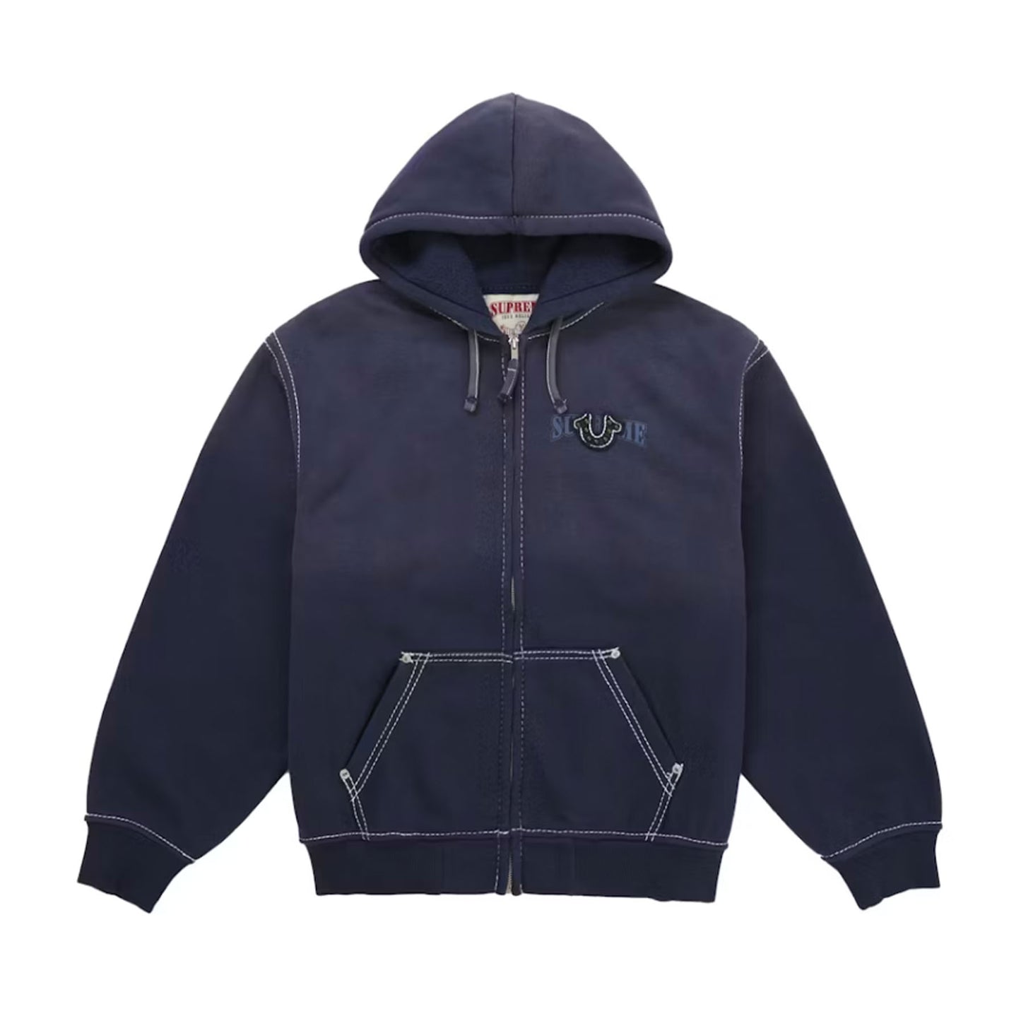 Supreme True Religion Zip Up Hooded Sweatshirt (FW25) Navy [USED] - L (Used)