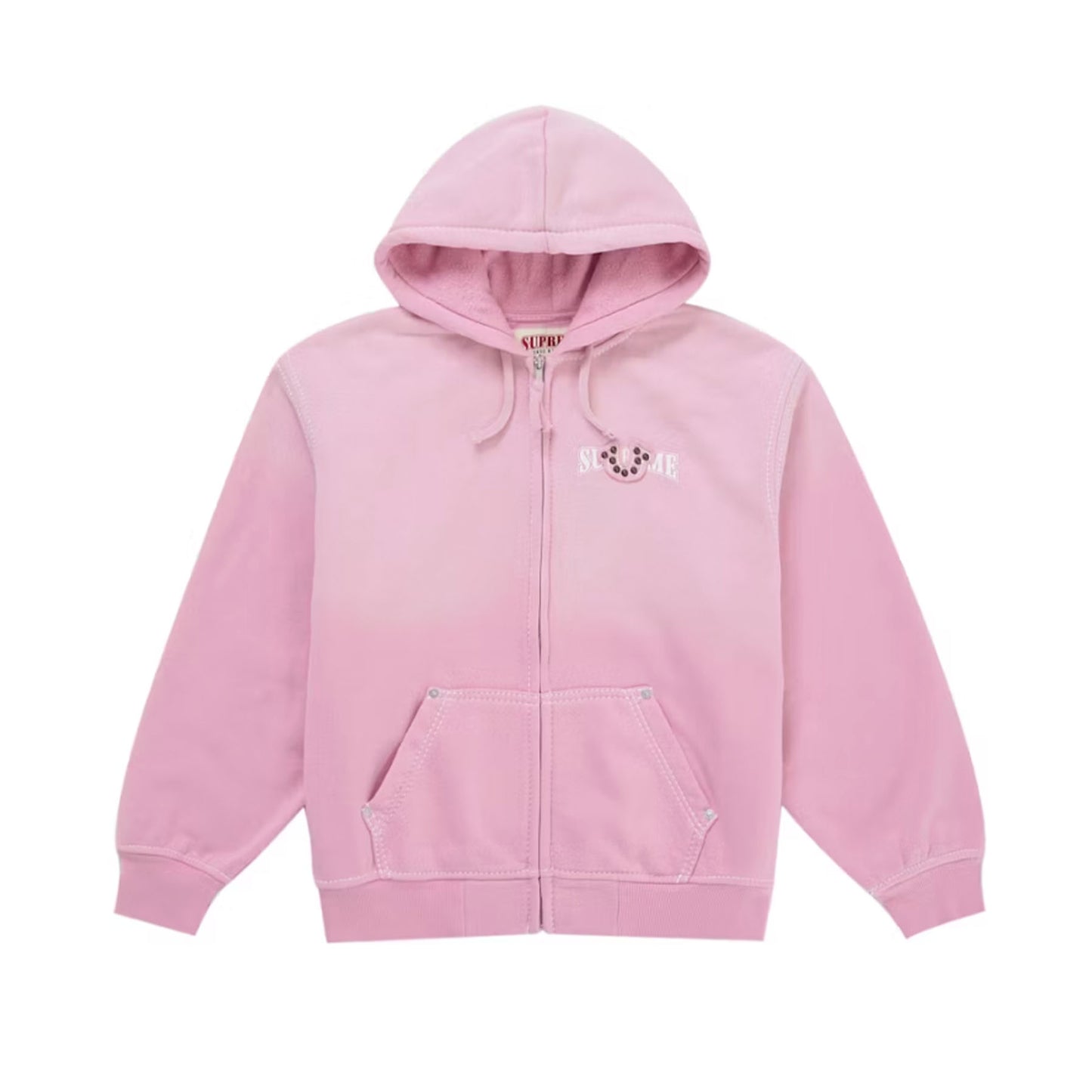 Supreme True Religion Zip Up Hooded Sweatshirt (FW25) Pink
