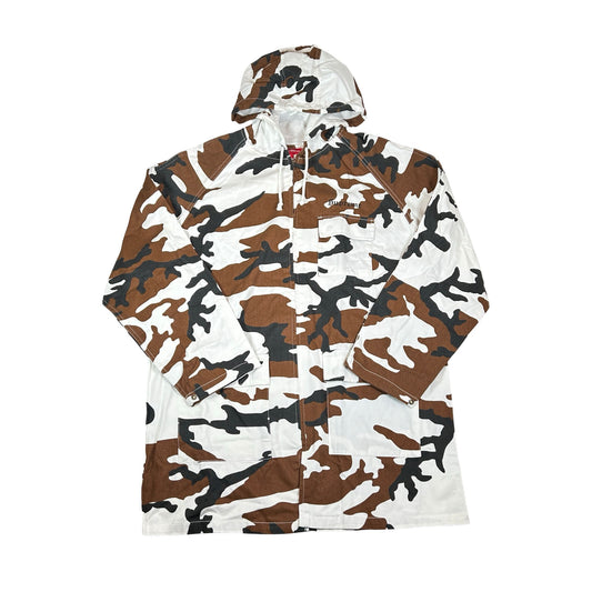 Supreme Twill Zip Parka White Camo