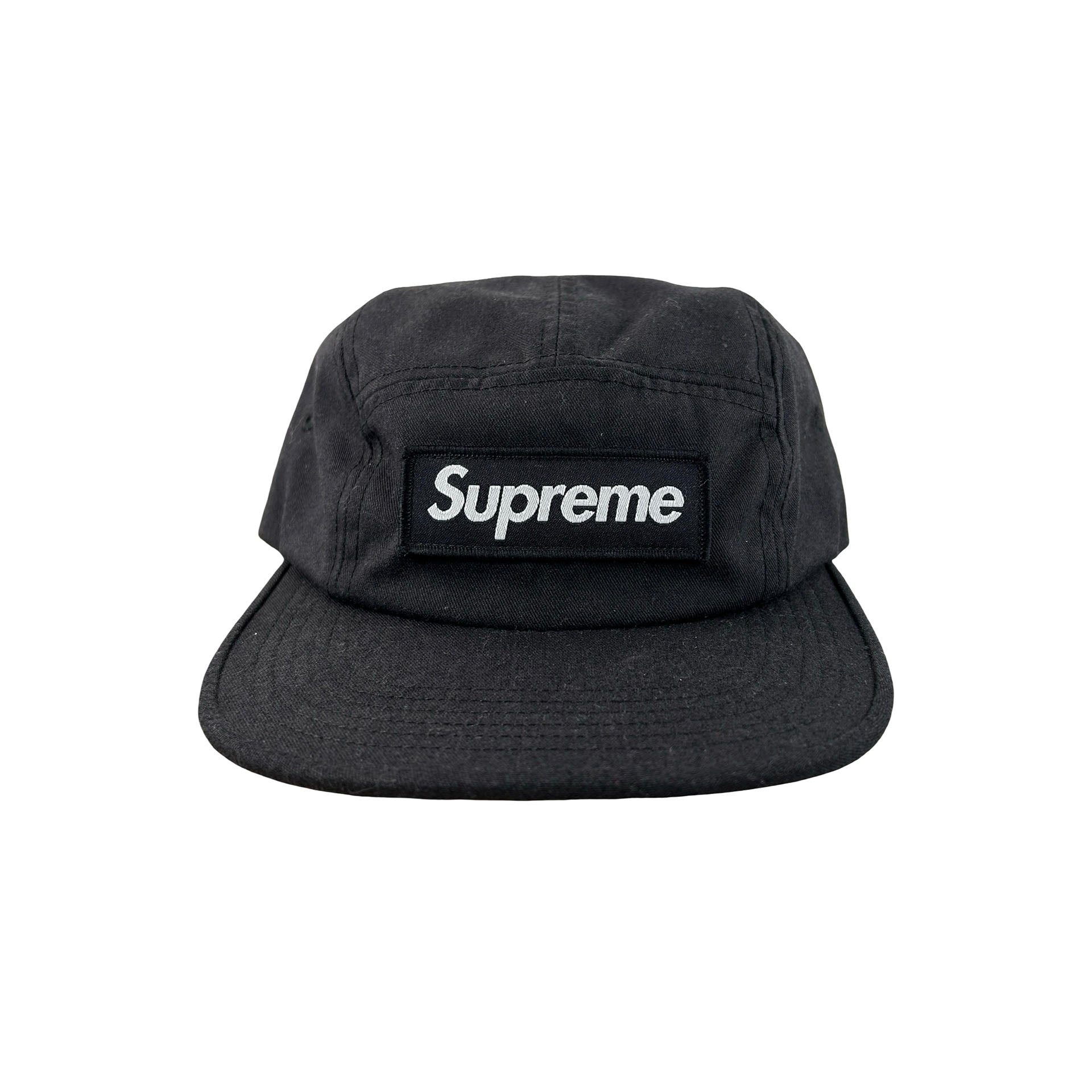 Supreme Washed Chino Twill Camp II Cap (SS24) Black [USED] - OS