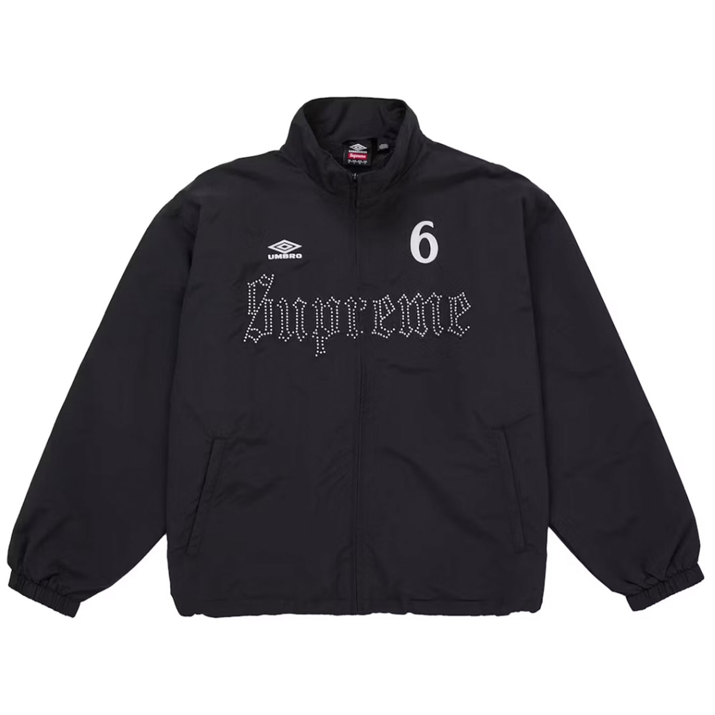Supreme Umbro Rhinestone Track Jacket Black