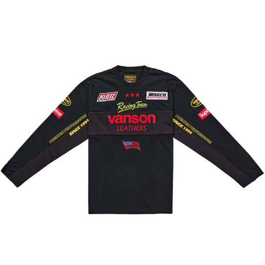 Supreme Vanson Leathers L/S Top Black