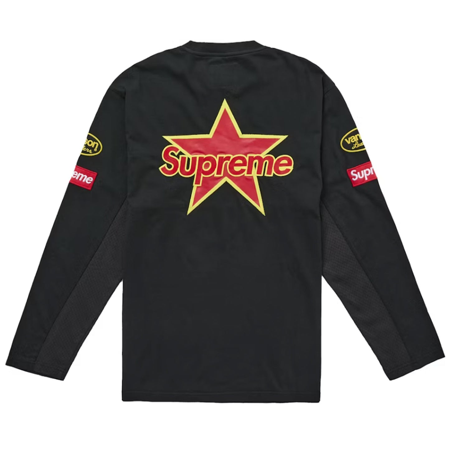 Supreme Vanson Leathers L/S Top Black [USED] - M (Used)