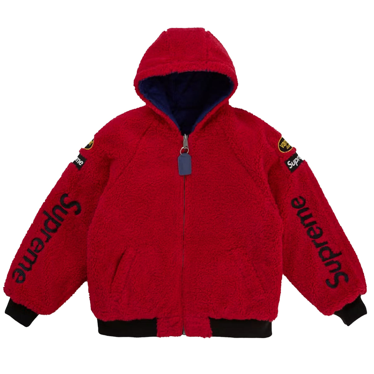 Supreme Vanson Leathers Reversible Quilted Hooded Jacket