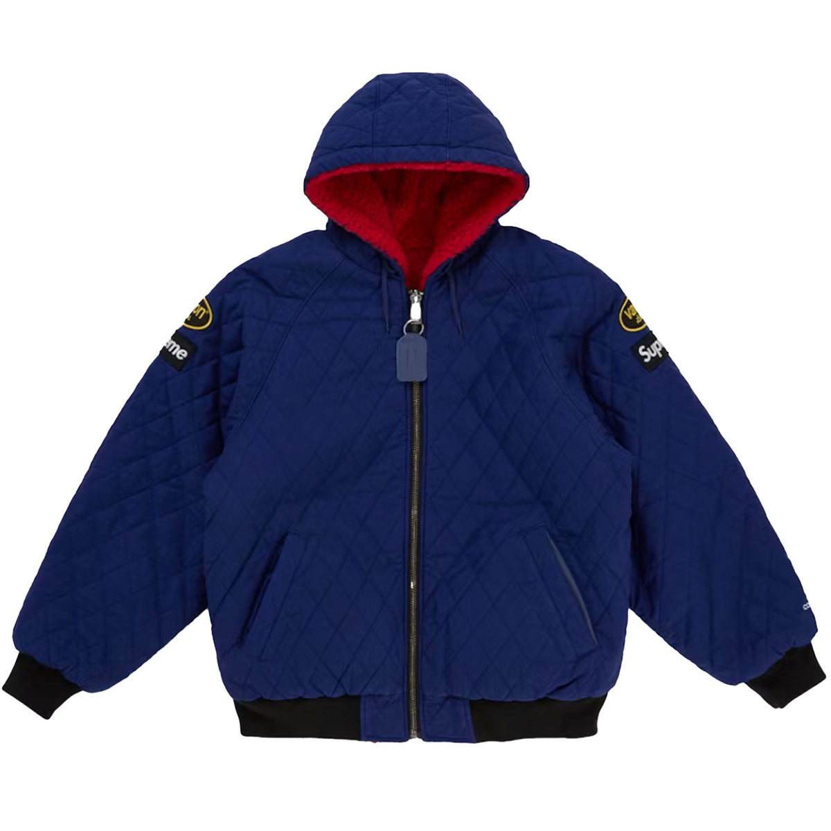 Supreme Vanson Leathers Reversible Quilted Hooded Jacket
